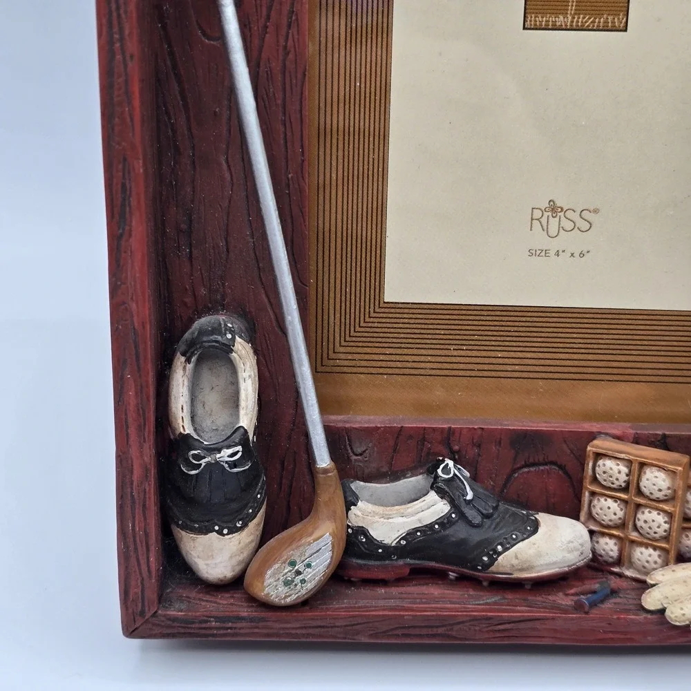 Golfers Picture Photo Frame Tabletop Standing Russ Highland Ridge 4x6